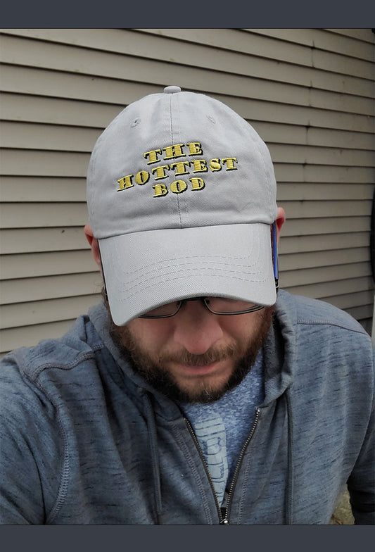 Dad Bod dad hat - Gray with Yellow